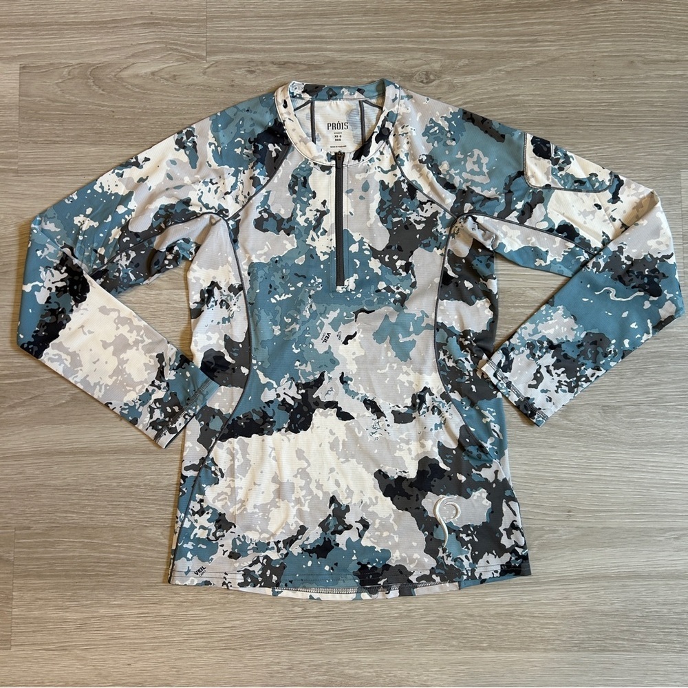 Prois Hunting Women’s Blue Solas Ultra-Light 1/4 Zip Pullover - XS